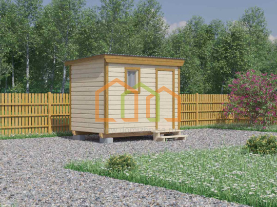 Дачная бытовка бюджет (без отделки) Физалис